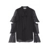 CHLOÉ Pussy-bow ruffled silk-mousseline - Long sleeves shirts - 