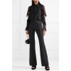 CHLOÉ Pussy-bow ruffled silk-mousseline - Long sleeves shirts - 