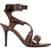 CHLOÉ Scottie snake-effect leather sanda - 凉鞋 - 