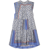 CHLOÉ Tiered printed silk-twill mini dre - Dresses - 