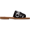 CHLOÉ Woody logo strap slides - Sandálias - 