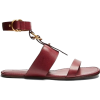 CHLOÉ burgundy sandal - 凉鞋 - 