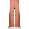 CHLOÉ contrast stitch wide-leg trousers - Dżinsy - 