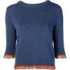 CHLOÉ cropped fringe sweater - Camisetas manga larga - 