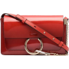 CHLOÉ red small Faye shoulder bag in pat - Torebki - 