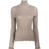 CHLOÉ ribbed metallic jumper - Pullover - 
