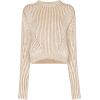 CHLOÉ two-tone ribbed sweater - プルオーバー - $820.00  ~ ¥92,290