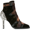 CHLOÉ velvet stiletto ankle boots - Boots - 