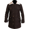 CHOCOLATE BROWN SHEARLING BANE COAT FOR MEN - Jacket - coats - 655.00€  ~ $762.62