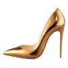 CHRISTIAN LOUBOUTIN Gold Heels - Klasične cipele - 