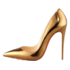 CHRISTIAN LOUBOUTIN Gold Heels - Sapatos clássicos - 