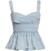 CIAO LUCIA blue striped top - 半袖衫/女式衬衫 - 