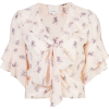 CINQ A SEPT floral-print ruffled blouse - 半袖衫/女式衬衫 - 