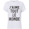 CINQ À SEPT J'aime Tout Le Monde T-Shirt - Майки - короткие - 