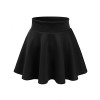 CLOVERY Womens Basic Versatile Stretchy Flared Skater Mini Skirt - Skirts - $8.99 