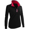 CLOVERY Women's Polo Shirts Point Collar Design Long Sleeve - Long sleeves t-shirts - $9.99  ~ £7.59