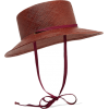 CLYDE Telescope grosgrain-trimmed straw - Hat - 
