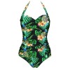 COCOSHIP Women's 50s Vintage One Piece Bather Swimsuit Retro Pin Up Ruched Swimwear(FBA) - 水着 - $22.99  ~ ¥2,587