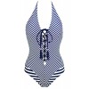 COCOSHIP Women's One Piece Lace Up Straps Front Bather Reversible Swimsuit Low Cut Backless Swimwear(FBA) - Kupaći kostimi - $23.99  ~ 20.60€