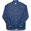 ÉCOLE DE PENSÉE blue denim shirt - 半袖衫/女式衬衫 - 