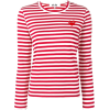 COMME DES GARÇONS red & white striped - T恤 - 