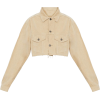 CREME CORDUROY CROPPED JACKET - Jacket - coats - $55.00 