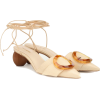 CULT GAIA Liya embellished raffia sandal - Sandálias - 