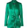 CUSHNIE Open-back silk-satin blazer - Jacket - coats - 