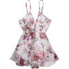 Cami Floral Chiffon Holiday Romper  - Swetry - 