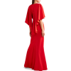Cape-effect crepe gown - Vestidos - 