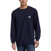 Carhartt Men's Pocket T-Shirt Navy - 長袖Tシャツ - $15.99  ~ ¥1,800