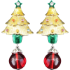 Carlo Zini Christmas Earrings - Aretes - 