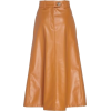 Carmel Colored Faux Leather Skirt - 其他 - 