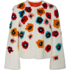 Carolina Herrera Collarless Floral-Print - Jacket - coats - 