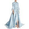 Carolina Herrera Tie-Sleeve Sparkle-Embr - Dresses - 