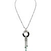 Cartier Diamond Onyx Emerald Necklace - Necklaces - 