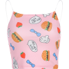 Cartoon pattern small suspenders - 半袖衫/女式衬衫 - $17.99  ~ ¥120.54