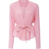 Carven Wrap Pleated top - Long sleeves shirts - 