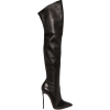 Casadei Leather Thigh High Boots - Škornji - 