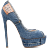 Casadei denim platform heels - Sandale - £790.00  ~ 892.78€