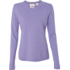 Cashemere V-neck lavender sweater - Puloverji - 