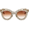 Cat-Eye Floral Sunglasses - Sonnenbrillen - 