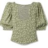 Cave floral-print georgette top - Рубашки - короткие - 