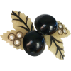 Celluloid 'Black Cherry' Brooch c1930s - Other jewelry - 