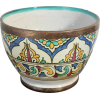 Ceramic Glazed Bowl Handmade in Fez 1960 - Pohištvo - 