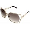 Cesare Paciotti Sunglasses Womens CPS 152 010 Rose Gold Rectangle - Eyewear - 