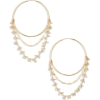Chain Detail Hoop Earrings CHAN LUU - Aretes - 