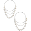 Chain Detail Hoop Earrings CHAN LUU - Серьги - 