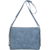 Chain Side Decorated Elegance Zip Cross - Hand bag - 