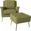 Chair and Ottoman - インテリア - 